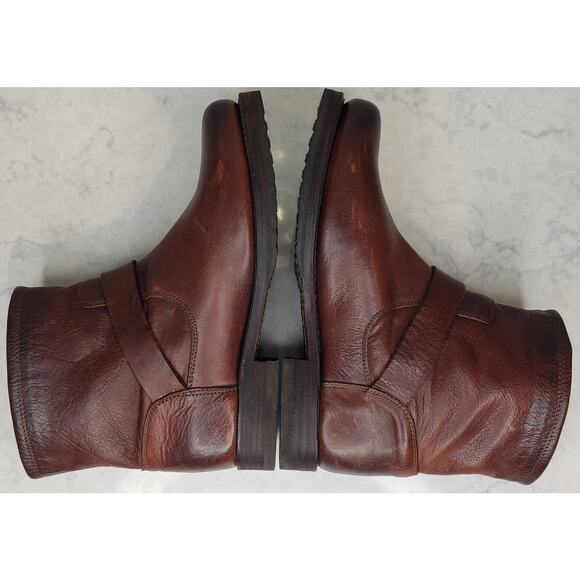 Frye Women's Size 7M Veronica Bootie Leather Redwood Biker Moto Motorcycle ~VGUC - Picture 7 of 16